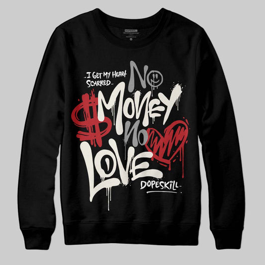 Nigel Sylvester x Jordan 1 Low OG “Nitro” DopeSkill Sweatshirt No Money No Love Typo Graphic Streetwear - Black