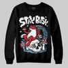 Jordan 12 Retro 'Melo' DopeSkill Sweatshirt Stay Busy Graphic Streetwear - Black