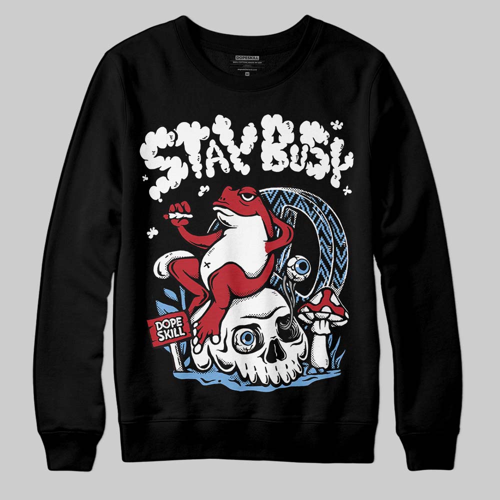 Jordan 12 Retro 'Melo' DopeSkill Sweatshirt Stay Busy Graphic Streetwear - Black