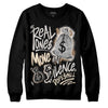 Jordan 5 SE “Sail” DopeSkill Sweatshirt Real Ones Move In Silence Graphic Streetwear - Black