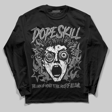 Jordan 10 Retro Shadow (2025) DopeSkill Long Sleeve T-Shirt Root of Evil Graphic Streetwear - Black