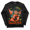 Dunk Low Team Dark Green Orange DopeSkill Long Sleeve T-Shirt Heaven Sent Graphic Streetwear - Black