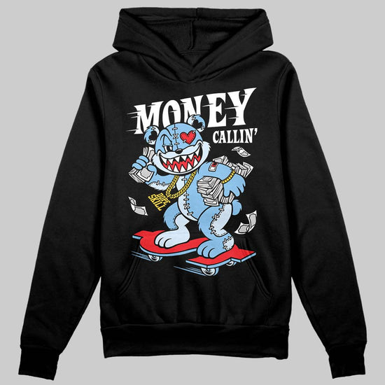University Blue Sneakers DopeSkill Hoodie Sweatshirt Money Callin' Graphic Streetwear - Black