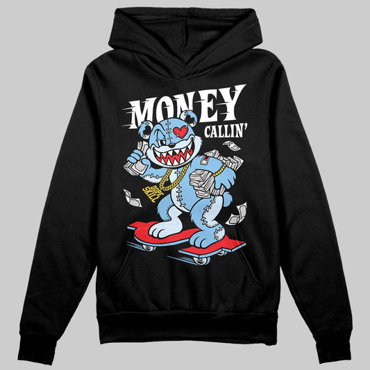 University Blue Sneakers DopeSkill Hoodie Sweatshirt Money Callin' Graphic Streetwear - Black