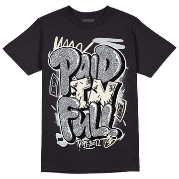 Jordan 1 Retro Low OG Black Cement DopeSkill T-Shirt New Paid In Full Graphic Streetwear - black