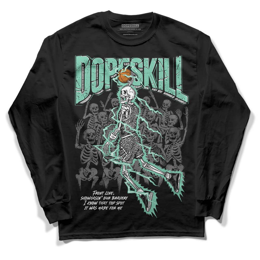 Jordan 3 "Green Glow" DopeSkill Long Sleeve T-Shirt Thunder Dunk Graphic Streetwear - Black 