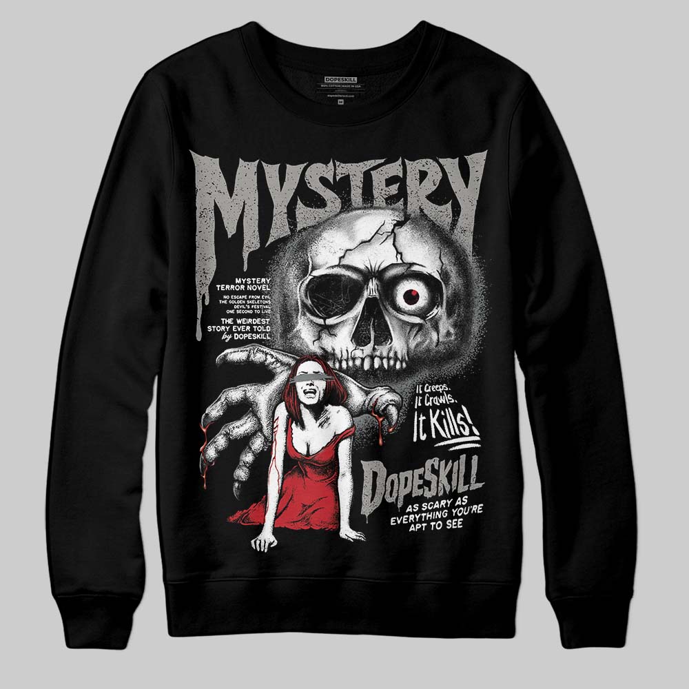 Jordan 9 Cool Grey DopeSkill Sweatshirt Mystery Ghostly Grasp Graphic Streetwear - Black