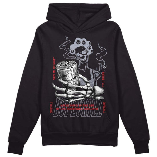 Jordan 4 “Bred Reimagined” DopeSkill Hoodie Sweatshirt Show Me The Money Graphic Streetwear - Black