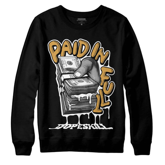 Jordan 11 "Gratitude" DopeSkill Sweatshirt Paid In Full Graphic Streetwear - Black