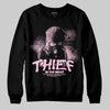 Pink Sneakers DopeSkill Sweatshirt Thief In The Night Graphic Streetwear - Black