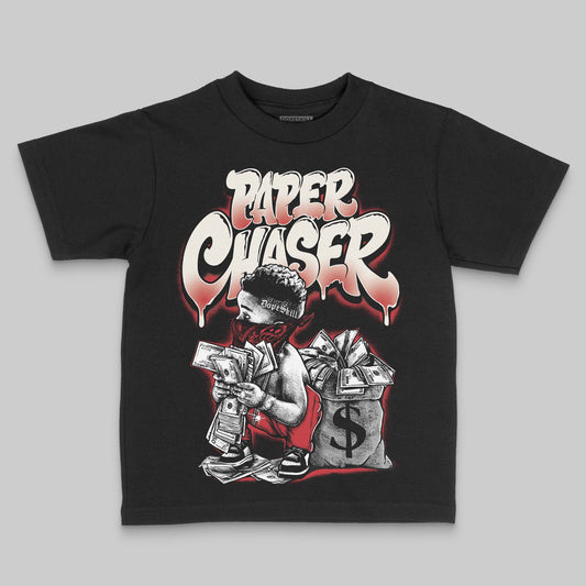 Jordan 4 “Flight Club” DopeSkill Toddler Kids T-shirt Paper Chaser Boy Graphic Streetwear - Black