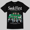 Jordan 5 “Lucky Green” DopeSkill T-Shirt New Seek First Graphic Streetwear - Black