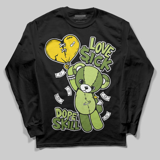 Dunk Low Pro SB 'Fruity Pack - Green Apple' DopeSkill Long Sleeve T-Shirt Love Sick Graphic Streetwear - Black