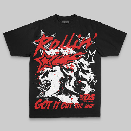 Black/White Oversize Print Got It Out The Mud DopeSkill Graphic Premium T-shirt Streetwear - black