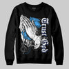 Jordan 3 "Midnight Navy" DopeSkill Sweatshirt Trust God  Graphic Streetwear - Black