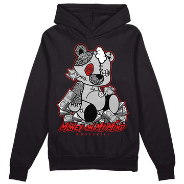 Jordan Spizike Low Bred DopeSkill Hoodie Sweatshirt MOMM Bear Graphic Streetwear - Black 