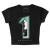 Green Glow 1s DopeSkill Women's Crop Top No.1 Graphic