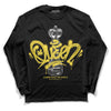 Wmns Air Jordan 11 Low 'Yellow Snakeskin' DopeSkill Long Sleeve T-Shirt Queen Chess Graphic Streetwear - Black