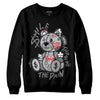 Grey Sneakers DopeSkill Sweatshirt Smile Through The Pain Graphic Streetwear - Black