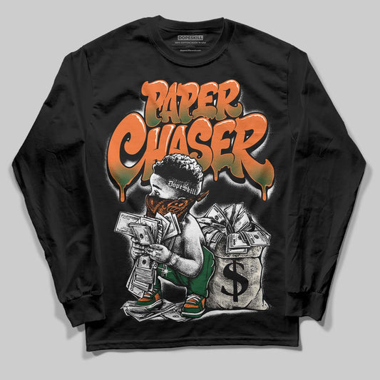 SoleFly x Air Jordan 3 “Fruits Of Our Labor” DopeSkill Long Sleeve T-Shirt Paper Chaser Boy Graphic Streetwear - black