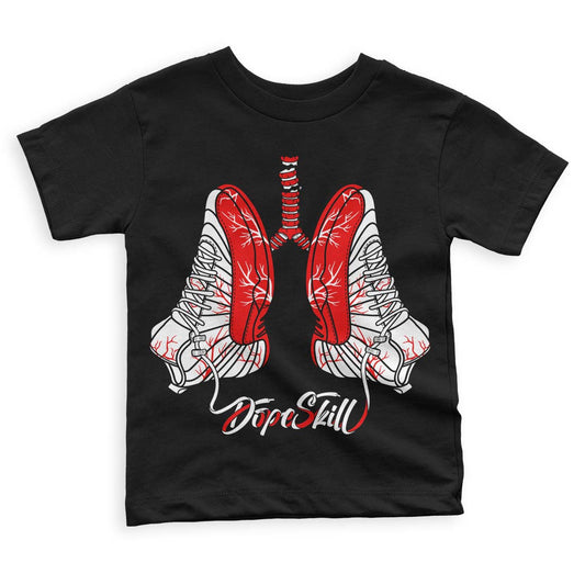 Jordan 12 “Cherry” DopeSkill Toddler Kids T-shirt Breathe Graphic Streetwear - Black 