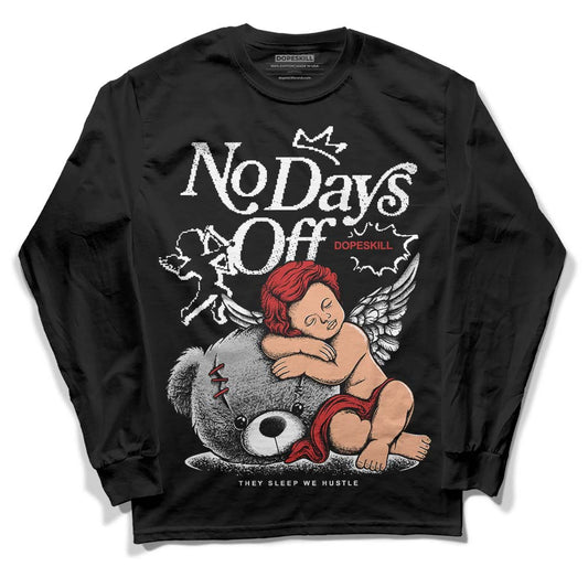 Jordan 1 High OG “Black/White” DopeSkill Long Sleeve T-Shirt New No Days Off Graphic Streetwear - Black