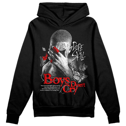 Jordan 1 Low OG “Shadow” DopeSkill Hoodie Sweatshirt Boys Don't Cry Graphic Streetwear - Black