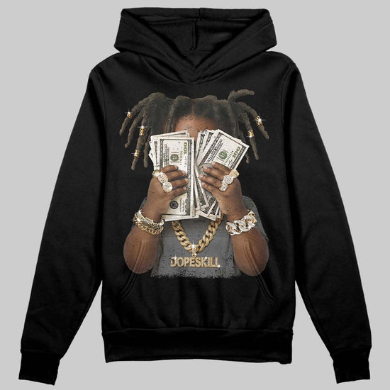 Jordan 4 “Black Cat” (2025) DopeSkill Hoodie Sweatshirt Rich Youth Graphic Streetwear - Black