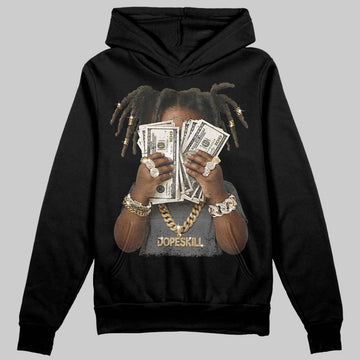 Jordan 4 “Black Cat” (2025) DopeSkill Hoodie Sweatshirt Rich Youth Graphic Streetwear - Black