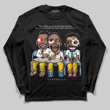 Jordan 6 “Yellow Ochre” DopeSkill Long Sleeve T-Shirt First Sunday Graphic Streetwear - Black