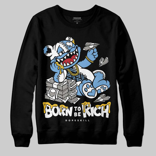 Jordan 12 Retro 'Melo' DopeSkill Sweatshirt Born To Be Rich Graphic Streetwear - Black