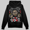 Black and White Sneakers DopeSkill Hoodie Two Sides Graphic Streetwear - Black