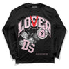 Dunk Low LX Pink Foam DopeSkill Long Sleeve T-Shirt Loser Lover Graphic Streetwear - Black