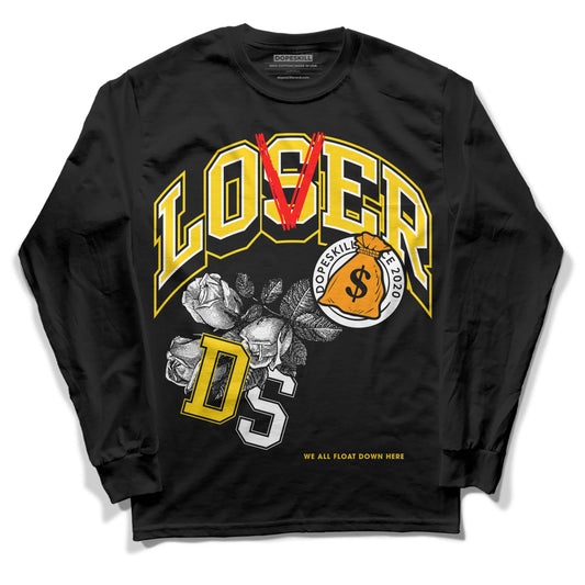 Jordan 6 “Yellow Ochre” DopeSkill Long Sleeve T-Shirt Loser Lover Graphic Streetwear - Black