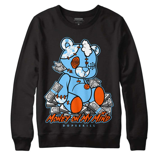 Dunk Low Futura University Blue DopeSkill Sweatshirt MOMM Bear Graphic Streetwear - Black
