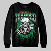 Nike SB x Jordan 4 “Pine Green” DopeSkill Sweatshirt Trapped Halloween Graphic Streetwear - Black