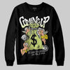 Jordan 5 “Luminous Green” DopeSkill Sweatshirt Money Bag Coming Up Graphic Streetwear - Black