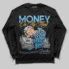 Jordan 4 Denim “Worn Blue” DopeSkill Long Sleeve T-Shirt MOMM Graphic Streetwear - Black