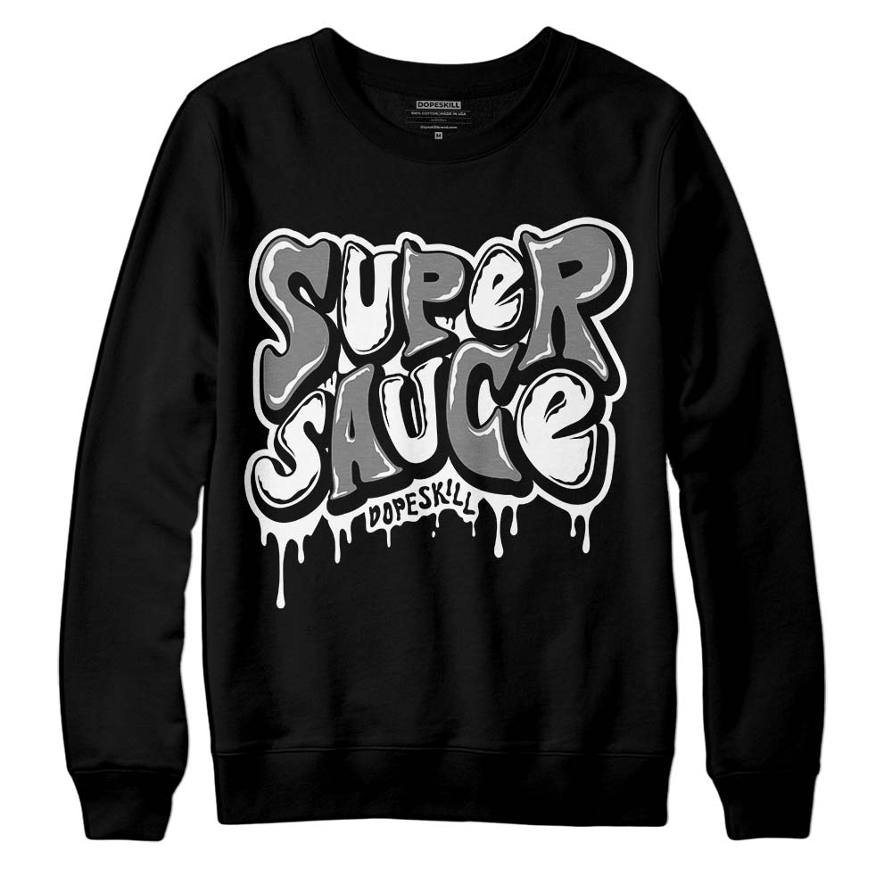 Jordan 1 High OG “Black/White” DopeSkill Sweatshirt Super Sauce Graphic Streetwear - Black