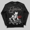 Jordan 4 Retro Cave Stone DopeSkill Long Sleeve T-Shirt Flexin' Graphic Streetwear - Black