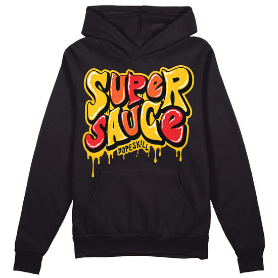 Yellow Sneakers DopeSkill Hoodie Sweatshirt Super Sauce Graphic Streetwear - Black