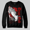 Jordan 1 Retro Low "Black Toe" DopeSkill Sweatshirt Trust God Graphic Streetwear - Black