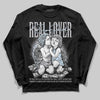 Jordan 11 Retro Low Cement Grey DopeSkill Long Sleeve T-Shirt Real Lover Graphic Streetwear - Black