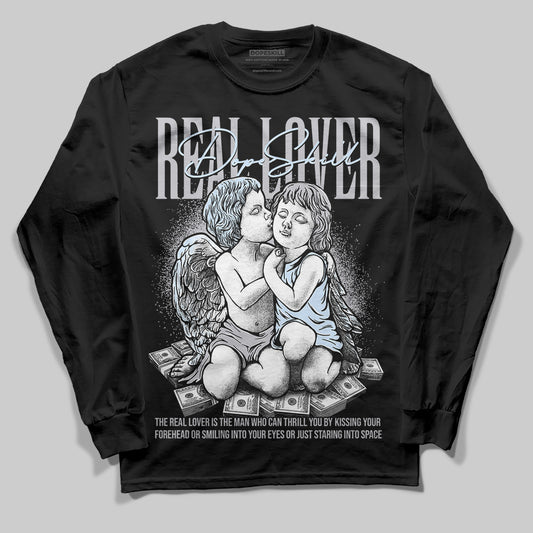 Jordan 11 Retro Low Cement Grey DopeSkill Long Sleeve T-Shirt Real Lover Graphic Streetwear - Black