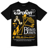 Dunk Low Championship Goldenrod (2021) DopeSkill T-Shirt Broken Bones Graphic Streetwear - Black