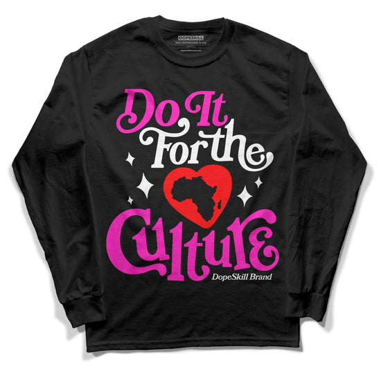 Dunk Low GS “Active Fuchsia” DopeSkill Long Sleeve T-Shirt Do It For The Culture Graphic Streetwear - Black