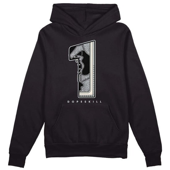 Jordan 1 Retro Low OG Black Cement DopeSkill Hoodie Sweatshirt No.1 Graphic Streetwear - Black