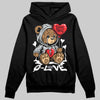 Jordan 4 “Fear” DopeSkill Hoodie Sweatshirt Broken Bear Graphic Streetwear - Black