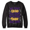 Jordan 12 “Field Purple” DopeSkill Sweatshirt Grind Shine Graphic Streetwear - Black