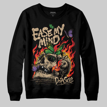 TAN Sneakers DopeSkill Sweatshirt Ease My Mind Graphic Streetwear - black